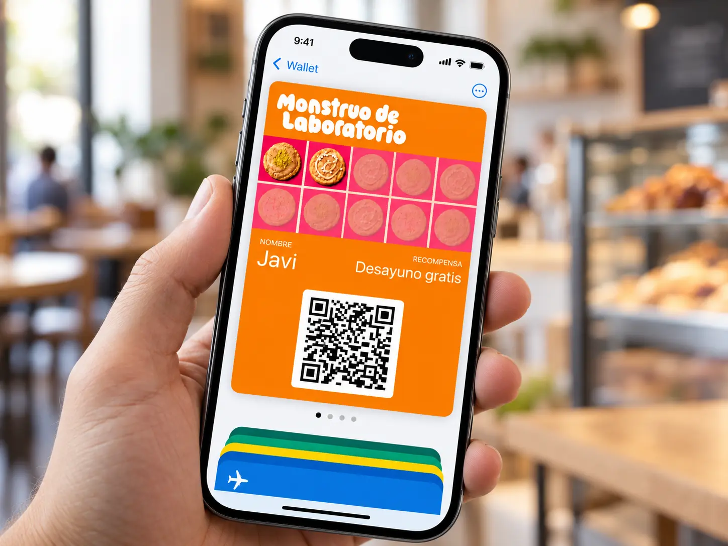 Tarjeta de fidelización guardada en Apple Wallet